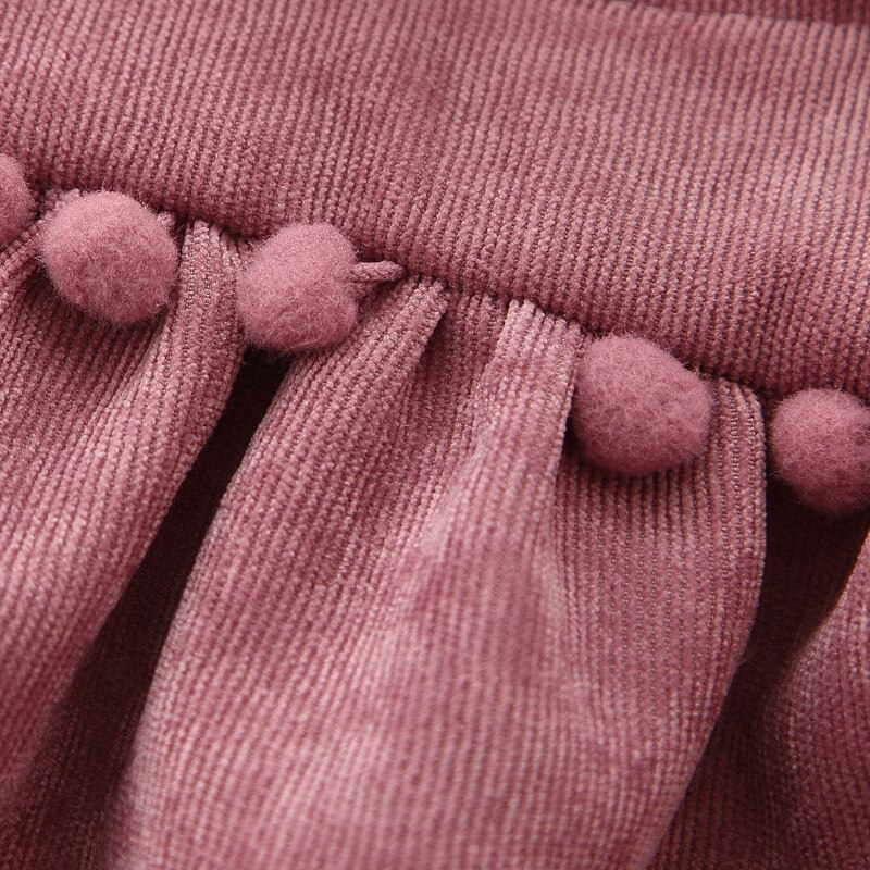Primavera autunno bambino ragazza vestire abbigliamento per bambini puro cotone a maniche lunghe tinta unita tunica base abito da principessa borsa regalo gratuita