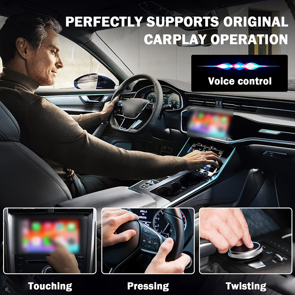 Bedraad naar draadloze Carplay-adapter 2IN1 Mini Box Carplay Android Auto Bluetooth WiFi Fast Connect Plug And Play draadloze Carplay