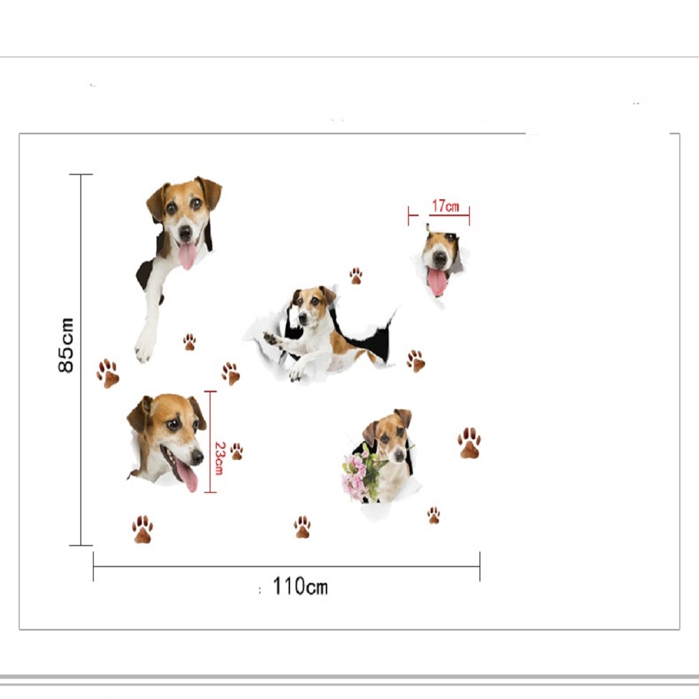 Sticker Hond Leuke Hond Badkamer Muur Sticker Voor Kinderen Kam... – Vicedeal