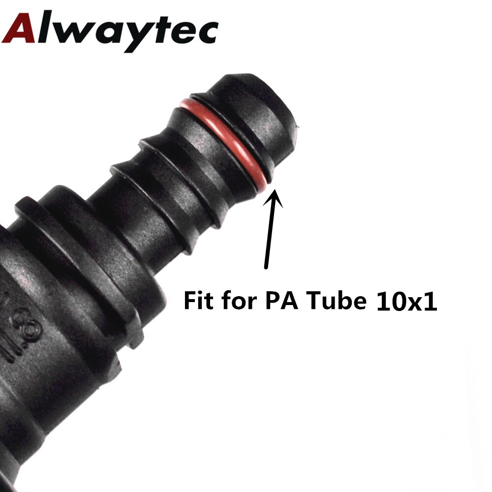 Large Hose Connector,11.8mm ID8 Fuel Line Fitting Connector,SAE12 Elbow Plastic Connector