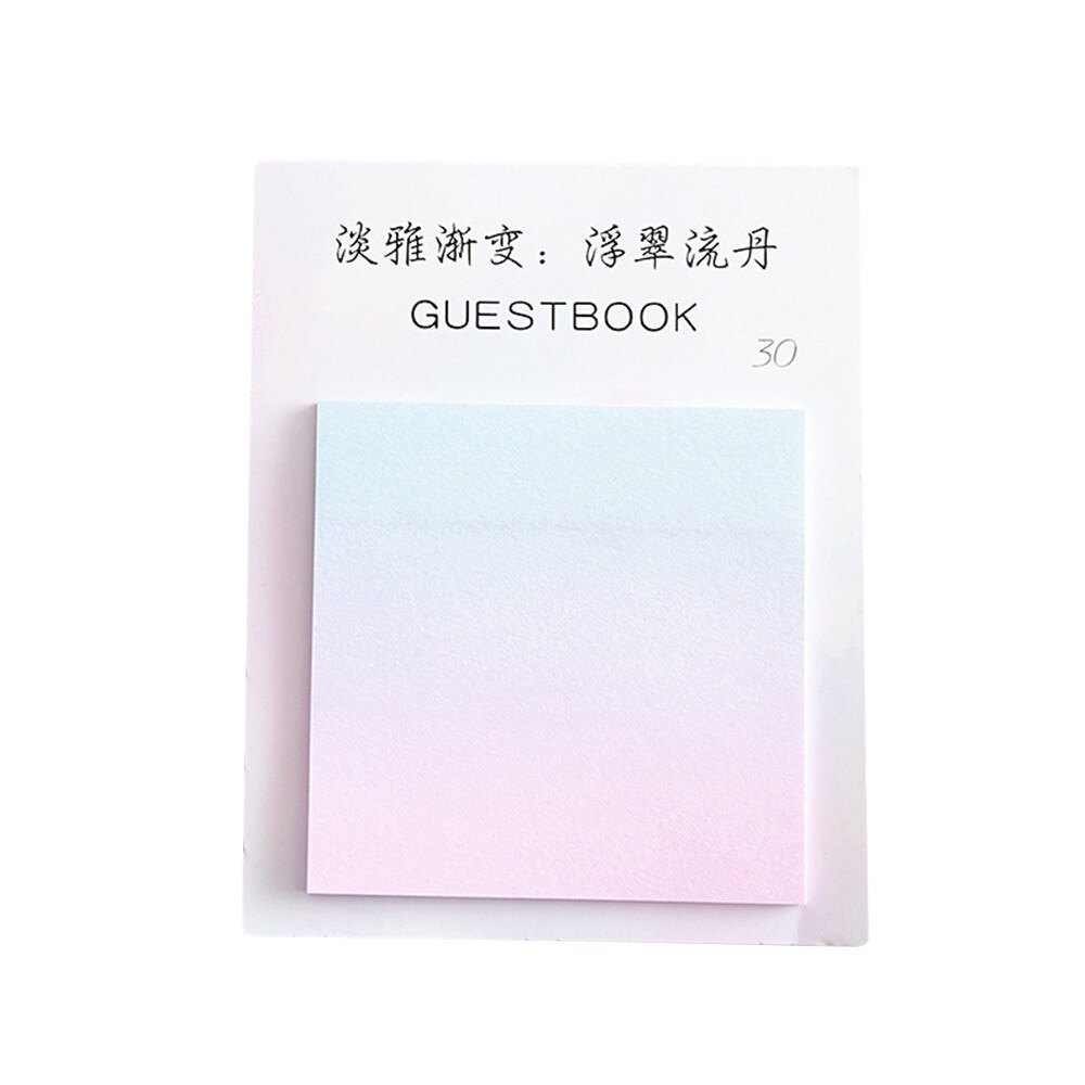 Bookmark Memo Pad Sticky Notes Indexes Gradient Color Series Self-Adhesive Memo Pad Sticky Notes Bookmark School Office #Y10: D