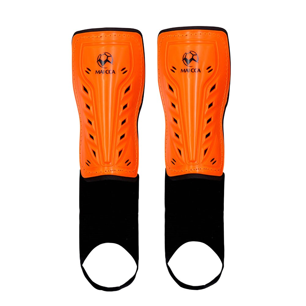 Volwassenen Voetbal Scheenbeschermers Sokken Bands Riem Voetbal Schilden Been Guard Protector Kickboksen Apparatuur Karate Sport Training Gear: Orange