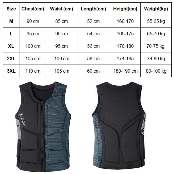 Life Jacket Adults Surf Life Vest Motorboats Raft Jet Ski Kayak Fishing Vest Wakeboard Rescue Boat Swimming Drifting Safety Vest