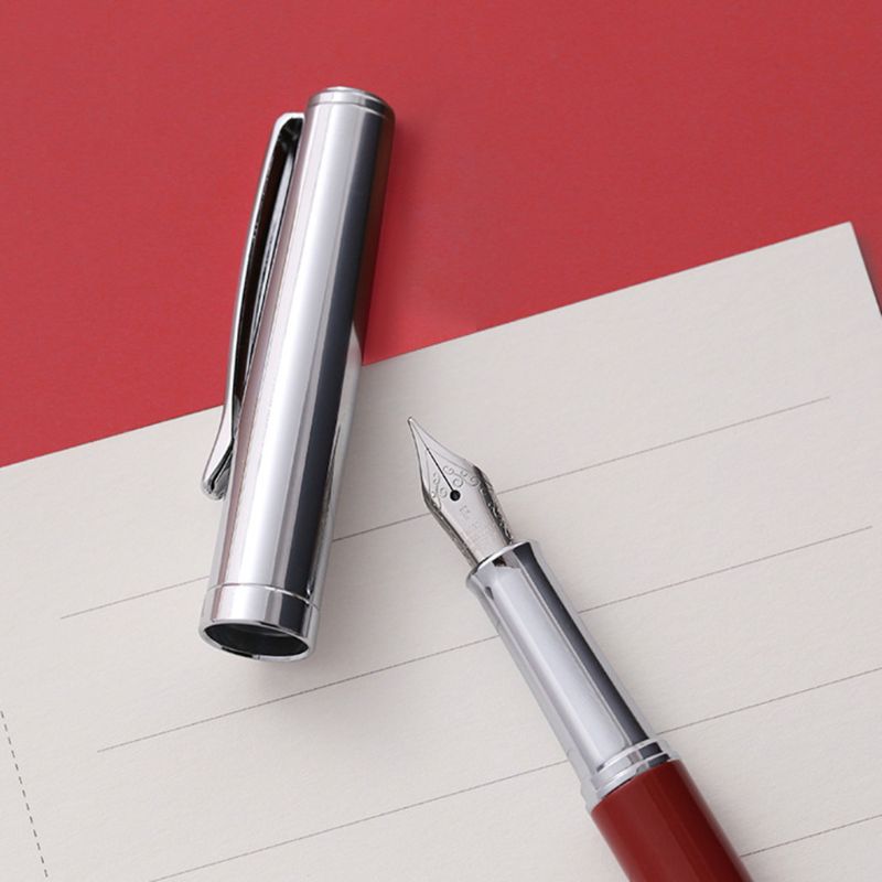 Vintage Business Fountain Pen Signature Calligraphy with Ink Pen Holder Box