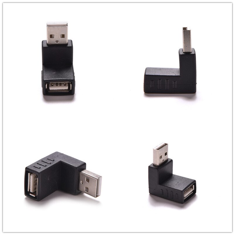 USB 2.0 Up Haakse Adapter Hoek 90 Graden USB 2.0 A Man Vrouw Adapter Connector Voor Laptop PC