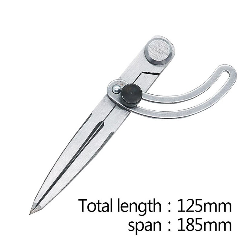 Compas d'espacement réglable, artisanat en cuir, outil rotatif, tracer bricolage bord Creaser point aile diviseur de ligne transversale compas A1: Span 185mm