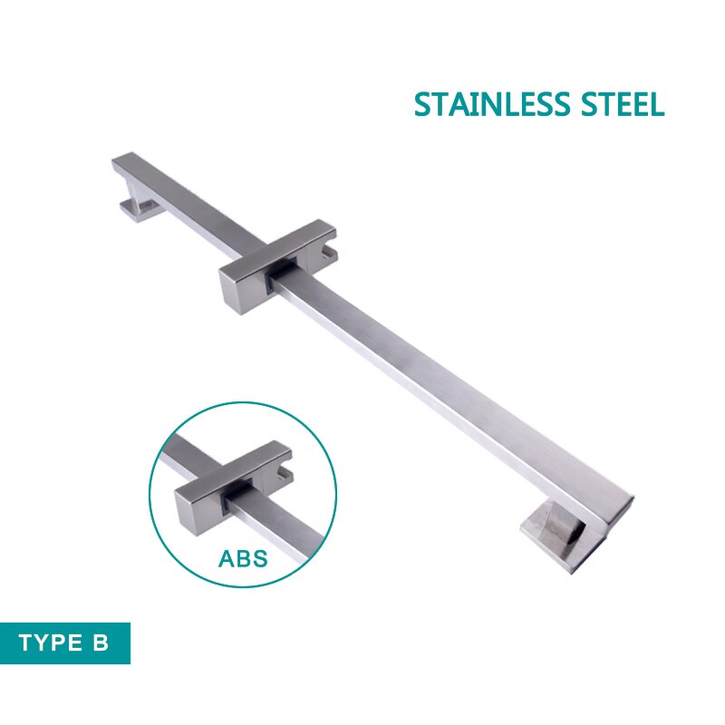 Shower Column Sliding Bar Set Matt Stainless Steel Movable Adjustable Wall Mounted with Bracket Holder Shower Bar: SB0005BN-86