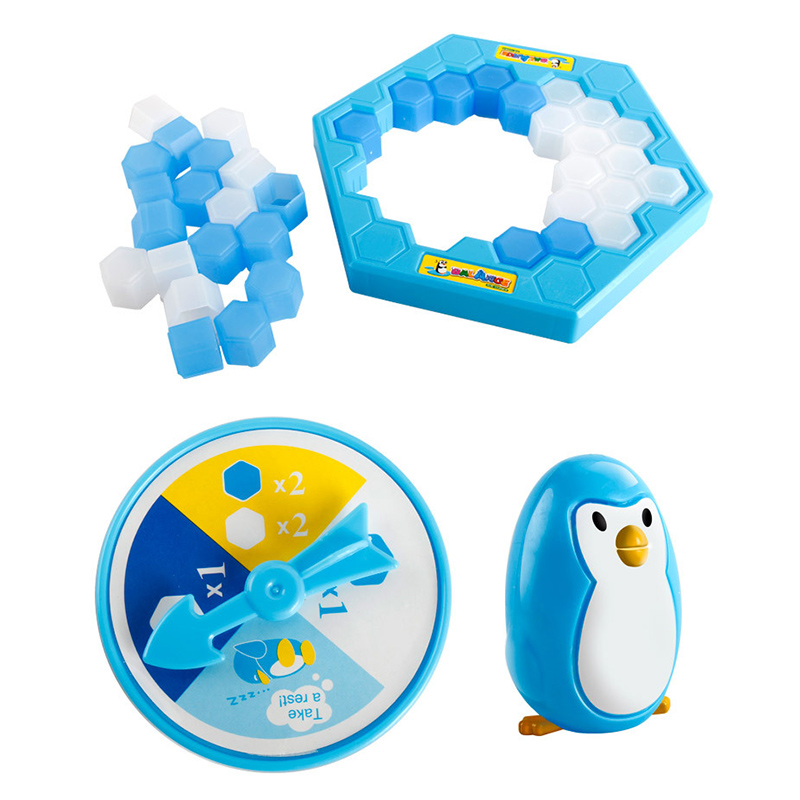 1 Set Kleine Besparen Pinguïn Val Ice Breaker Spel Blok Speelgoed Grappige Kinderen Kids EIG88