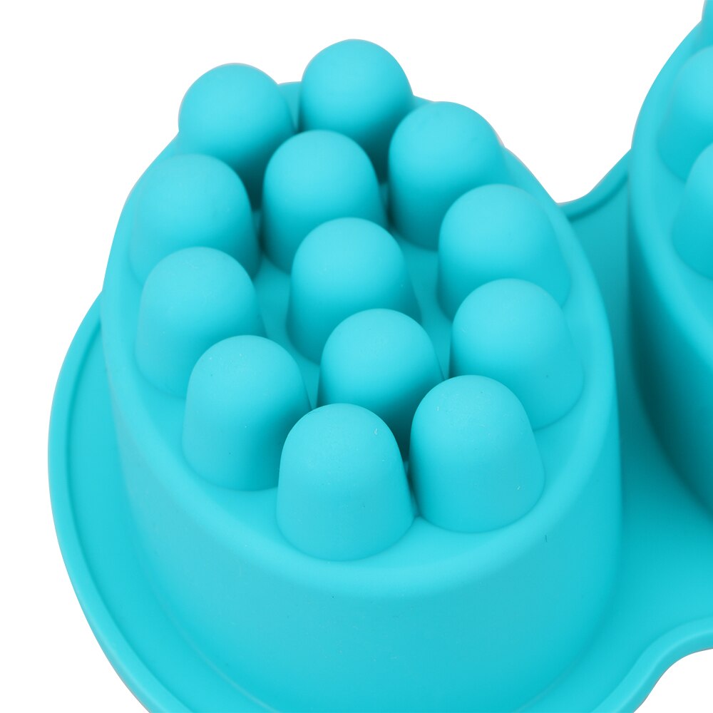 4 Cavity 3D Handmade Silicone Soap Mold Massage Soap Making Tools Resin Crafts Oval Soap Moulds