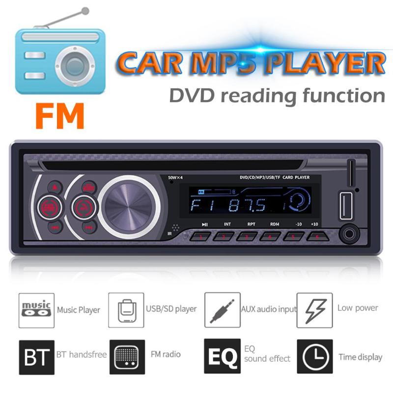 Swm 8169A 1 Din Auto Radio Bluetooth Stereo Auto Audio Cd Vcd Dvd MP3 Speler Aux Usb Tf Card Fm radio Head Unit Multimedia Speler