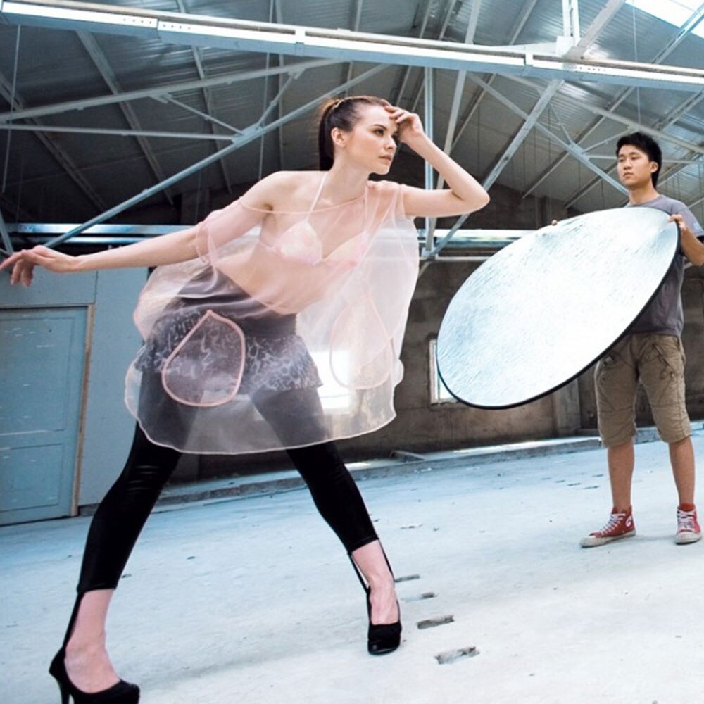 80cm 2 in 1 Portable Collapsible Light Round Photography Reflector for Studio Multi Photo Disc Outdoor studio reflector