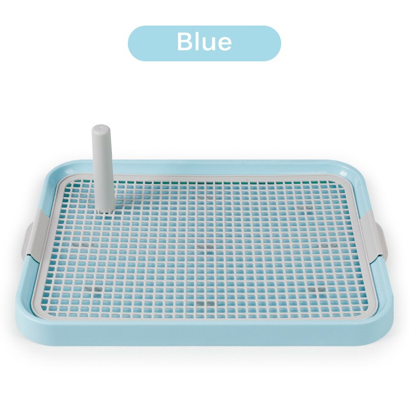 Pet Dog Training Pads Toilet For Puppies And Small Pets Square Pet Training Toilet With Tray For Small Dogs Potty Pet Supplies: Blue