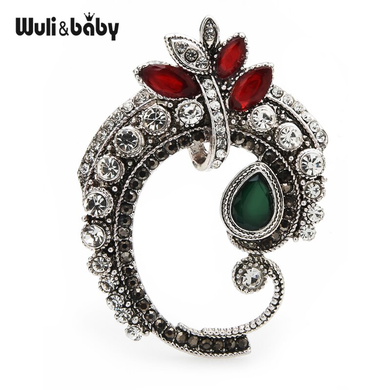 Wuli & Baby Klassieke Stijl Strass Bloem Broches Voor Vrouwen Party Office Casual Broche Pins