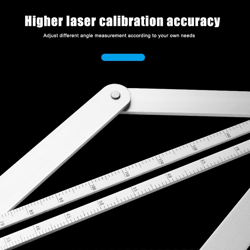 Diagonal Ruler Multifunctional Aluminum Alloy Thicken Adjustable High Precision Measurement Diagonal Ruler-30