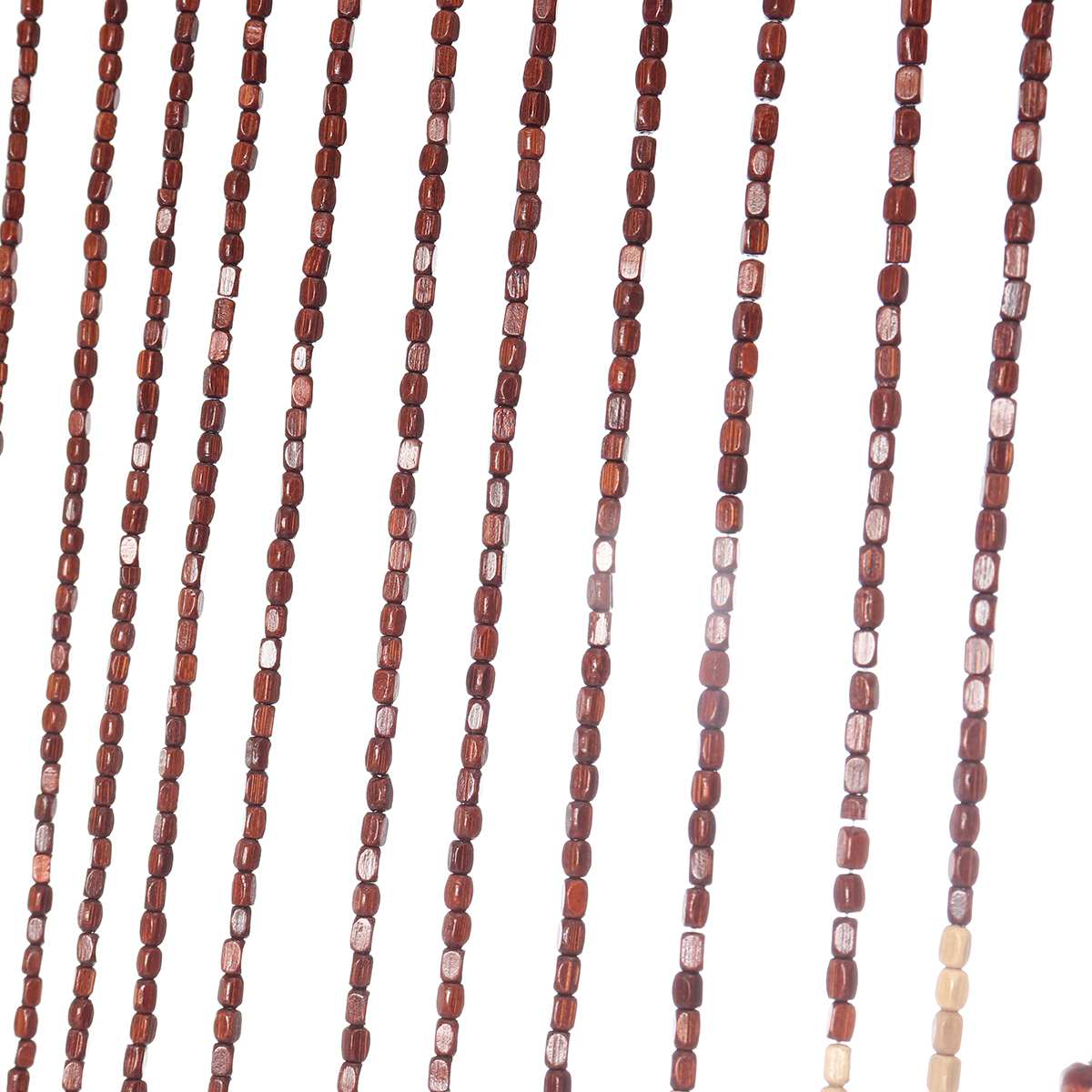 175x90cm 27 Lines Wooden Bead String Curtain Handmade Wooden Blinds Partition Curtain Home Door Living Room Bedroom Blinds Decor