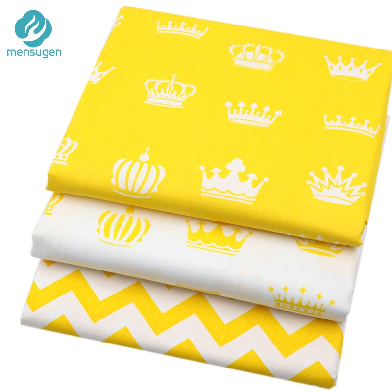 Mensugen crown chevron 100%  bomullstyg meter för patchwork quiltning baby sängkläder spjälsäng filt sömnad material