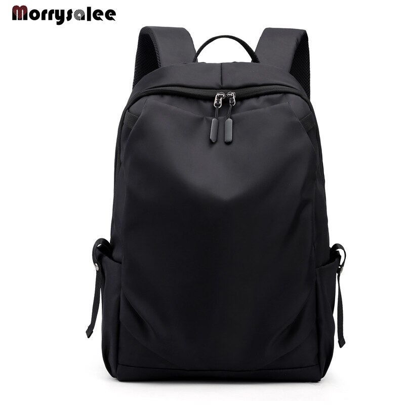 Men's Leisure Outdoor Backpack Bag USB Charging Students Large Capacity Backpack: Black