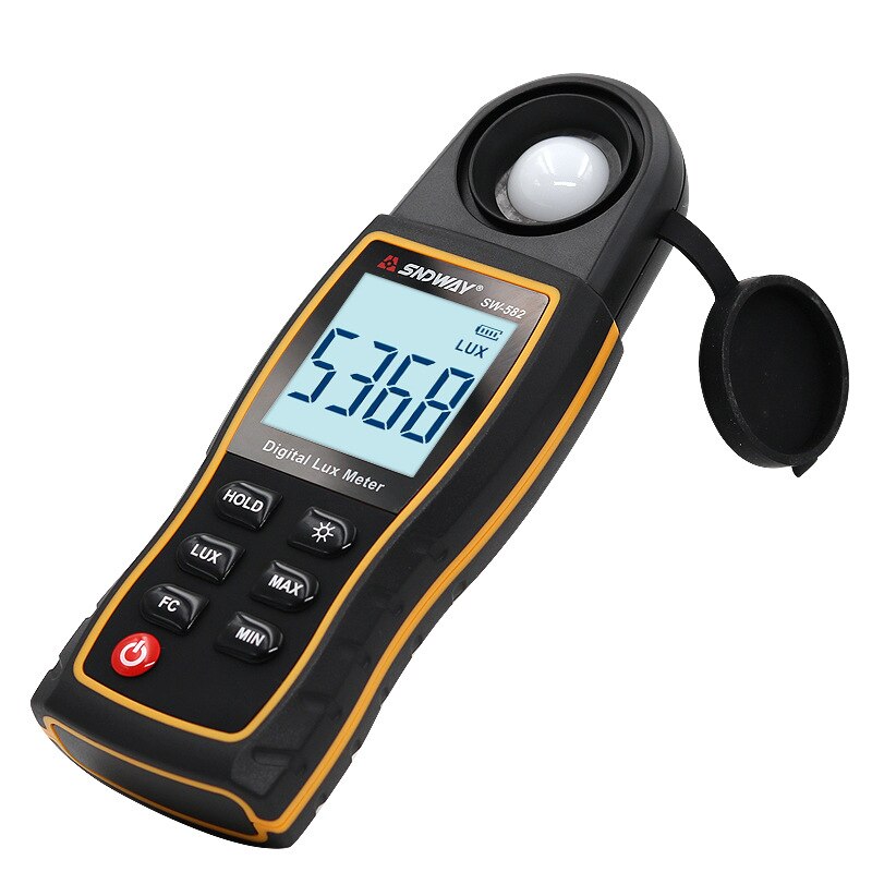 SW582 Digital Light Meter Luxmeter Lux/FC Meters Luminometer Photometer light meter 0-199900Lux Digital illuminance meter