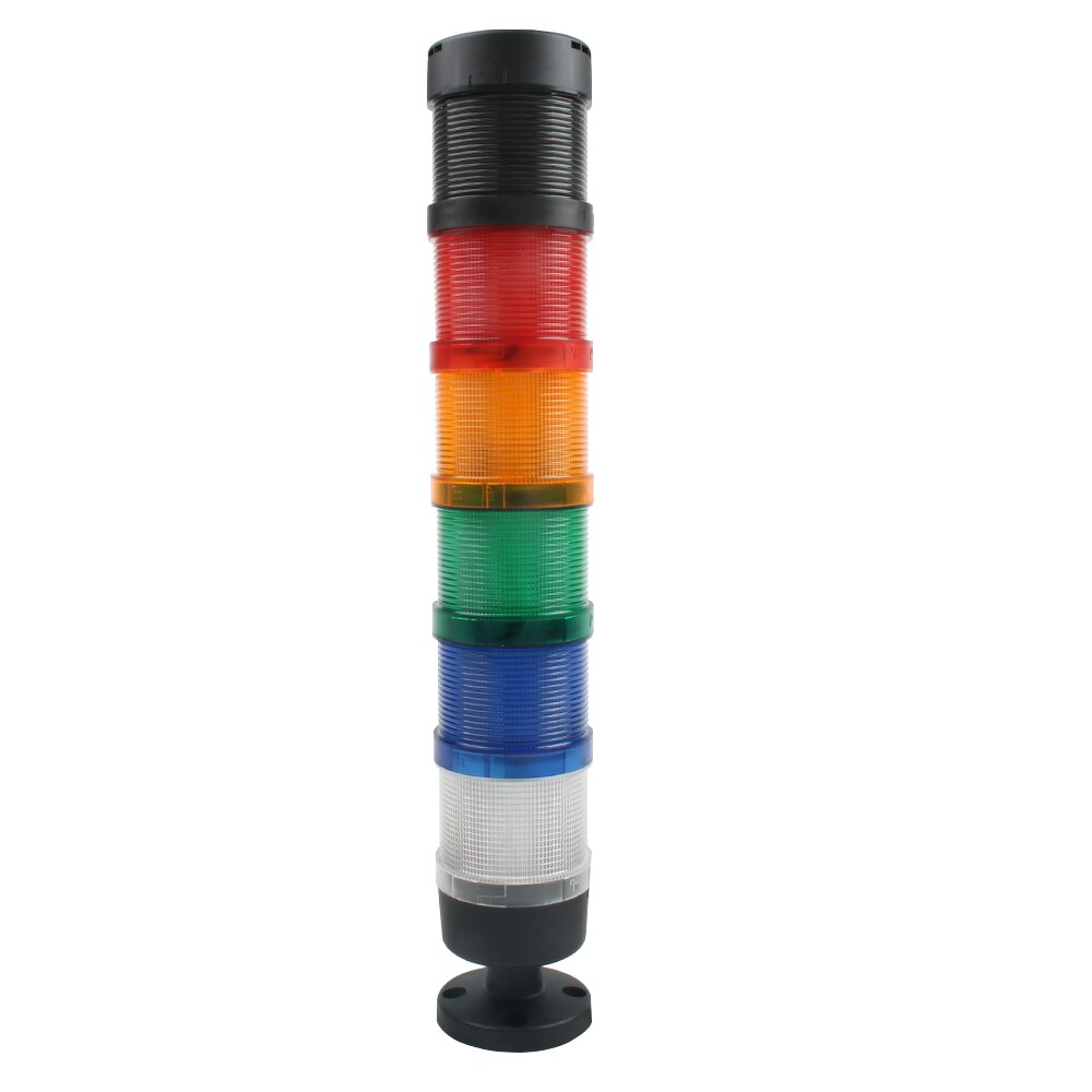 Industrial Stack light LED LTP lamps Red Blue Green Buzzer Sound Normal Flash Black 24V 110V 220V 12V Turn around 5 layer