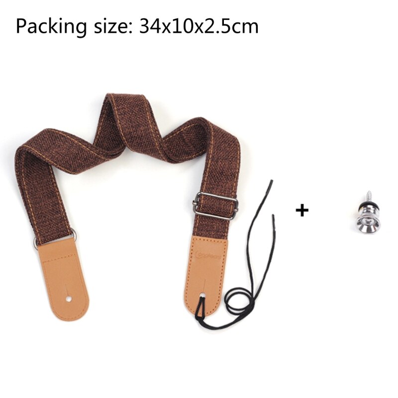 Adjustable Electric Guitar Strap Holders PU Leather Ends Acoustic Guitar Bass Strap Belt Accessories