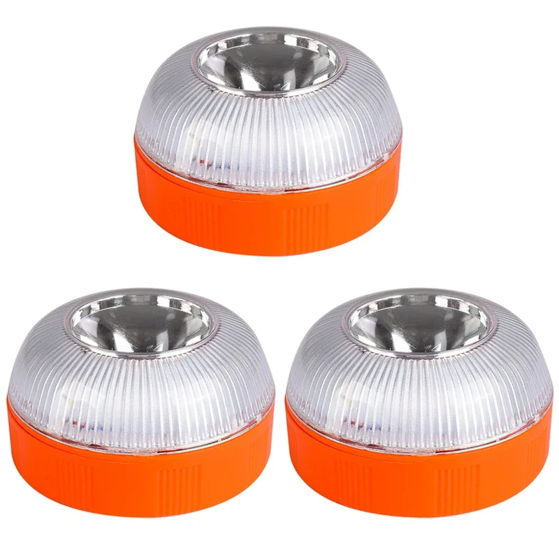 Lampe LED blanche à l'iode avec batterie, lumière de secours, lumières jaunes, lumière clignotante, circulation, bain, induction magnétique, salle de bain, T,: Rouge