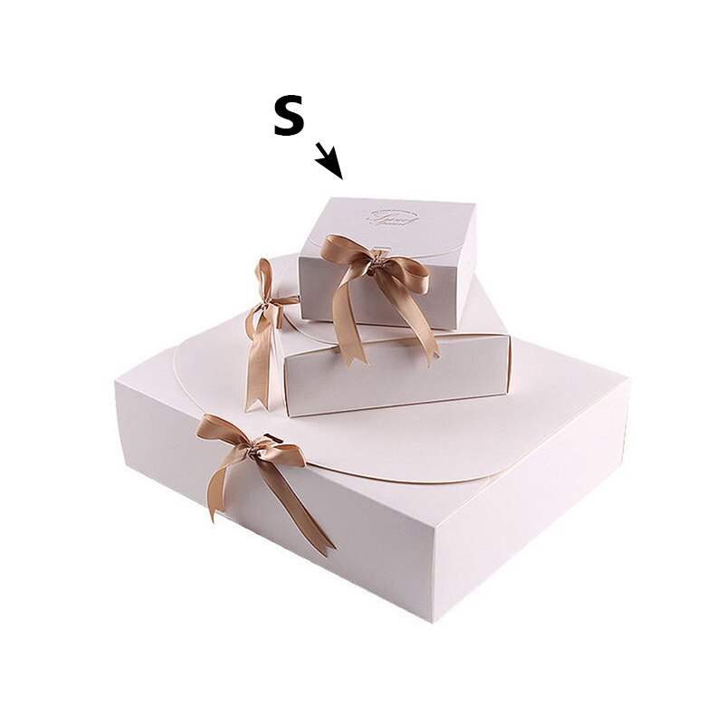 StoBag – boîte Kraft pour biscuits, emballage pour chemise de joyeux noël, impression personnalisée pour anniversaire et mariage, 10 pièces: small / WHITE