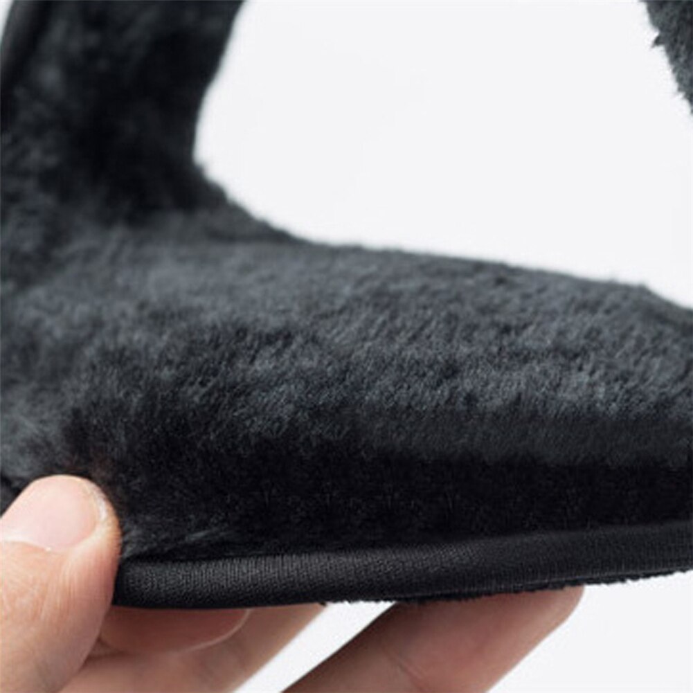 Męskie zimowe ciepłe nauszniki zagęścić regulowane nauszniki miękkie dorywczo pluszowe nauszniki męskie jednolity kolor zimowe ciepłe ochraniacze na uszy