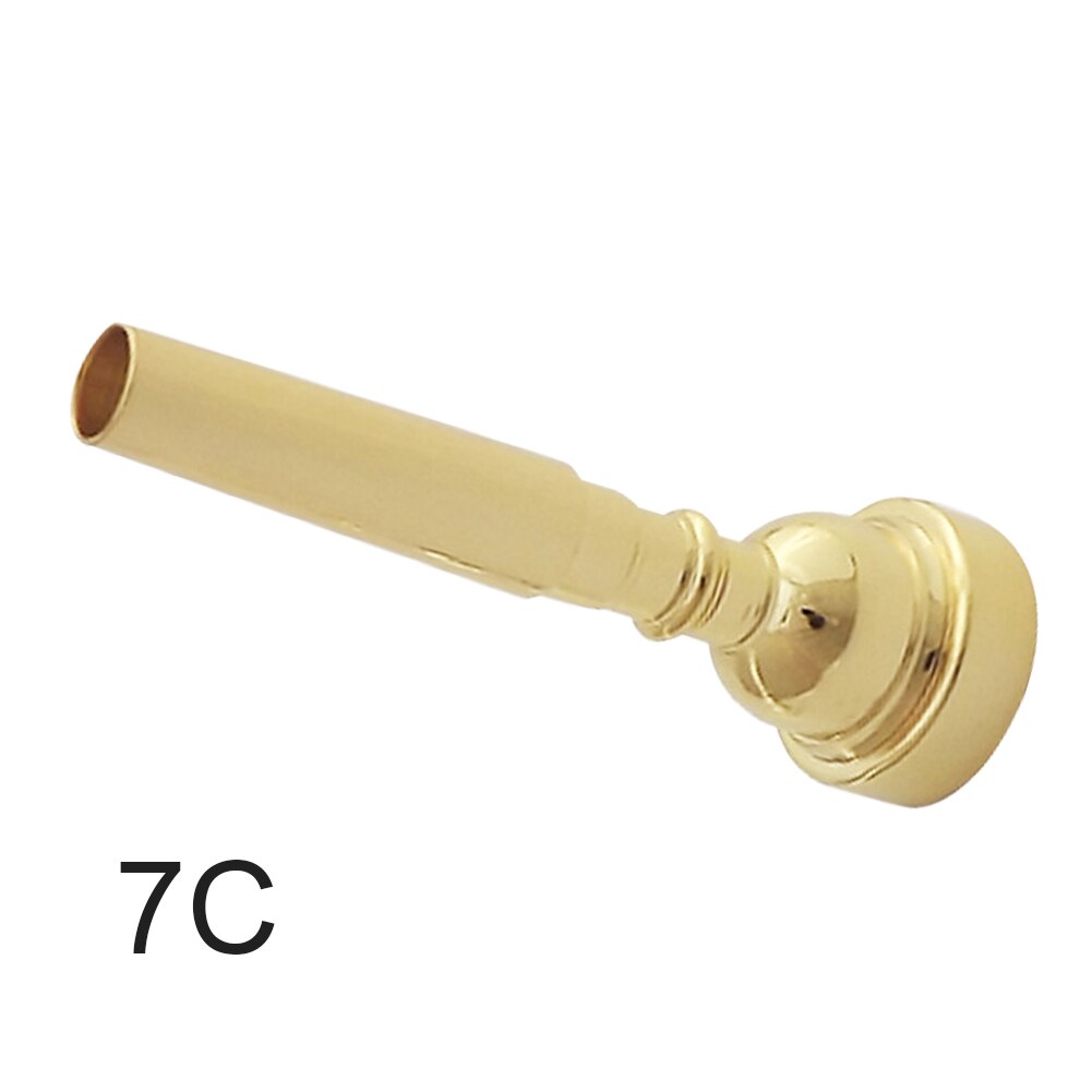 Suave portátil práctico reemplazo trompeta boquilla latón agudos 3C 5C 7C accesorios musicales para principiantes práctica