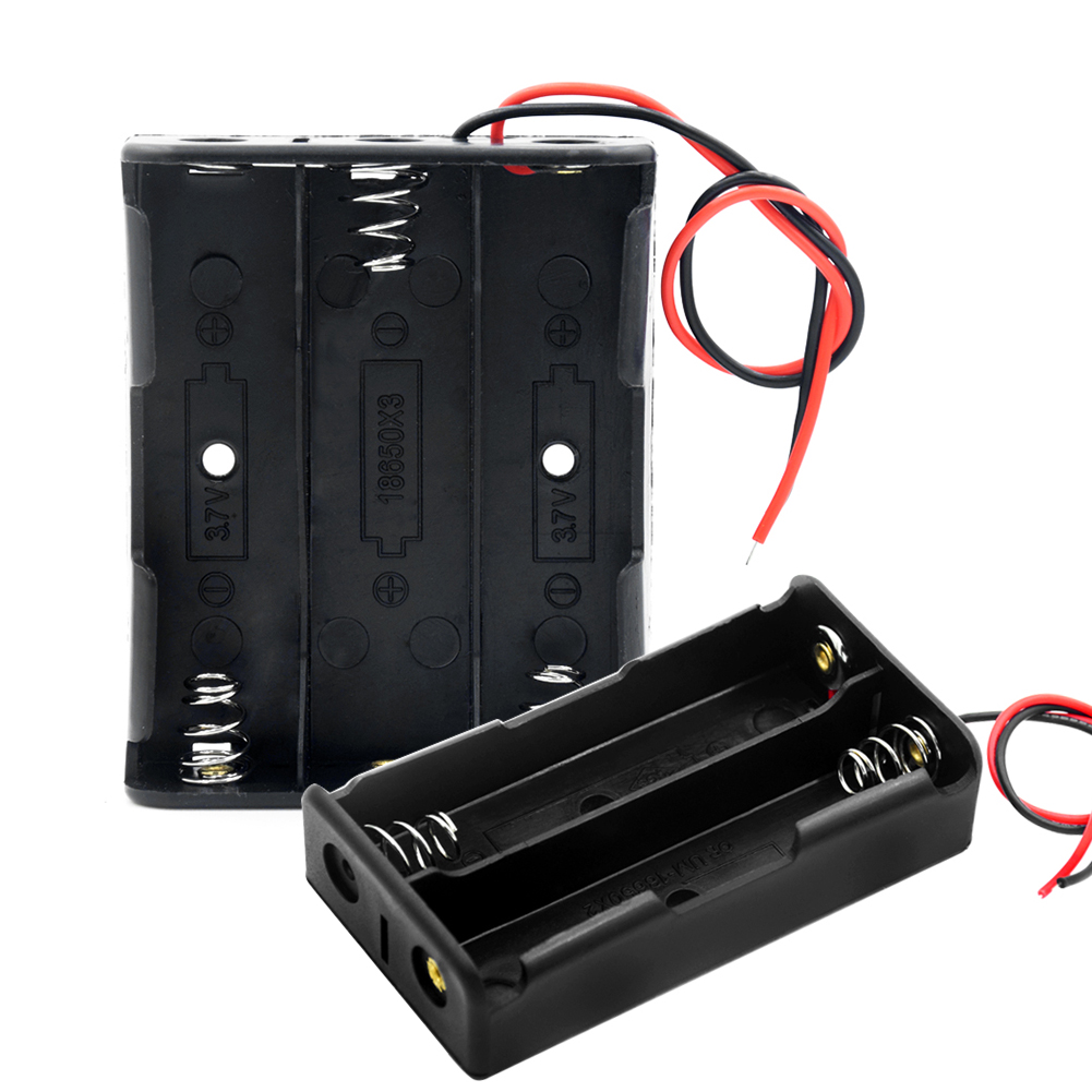 10 stück diy-batterieclip-halterung aus kunststoff, aufbewahrungsbox 4 18650 batterien 3 1 2 mit kabelanschluss für 18650 batterien