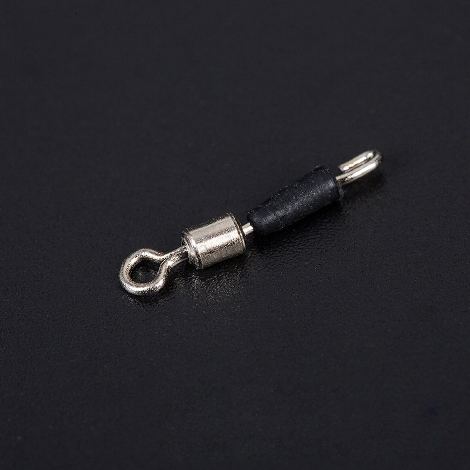 WALK FISH-anillo sólido giratorio de rodamiento de bolas, Conector de pesca, anzuelos de pesca, Conector de enlace rápido, accesorios de pesca, 30 unidades por lote