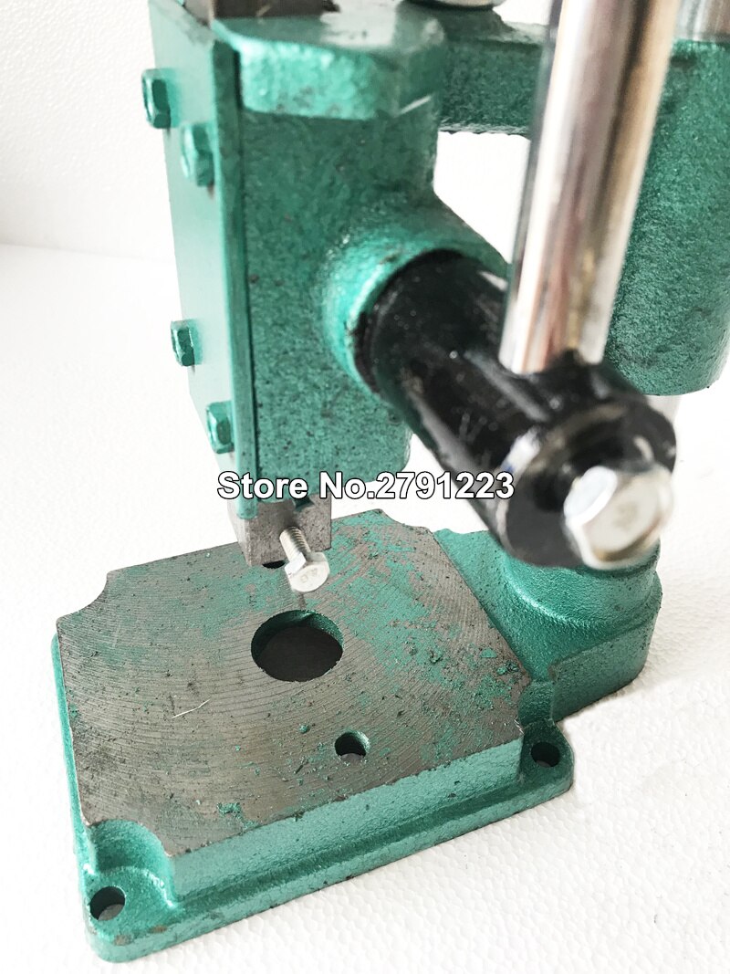 Square Head Manual Hand Snap Press Punching Machine Puncher For Studs, Eyelets, Grommet