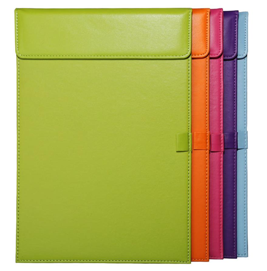 Office Leather Clipboard Document Folder Signature Folder Board Writing Pad US Letter / A4 Size Files Keeper Board
