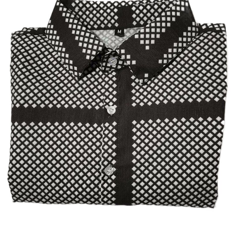 Mannen Gedrukt Shirt Europese Amerikaanse Mannen Revers Rooster Streep Lange Mouw Casual Heren Dress Shirts