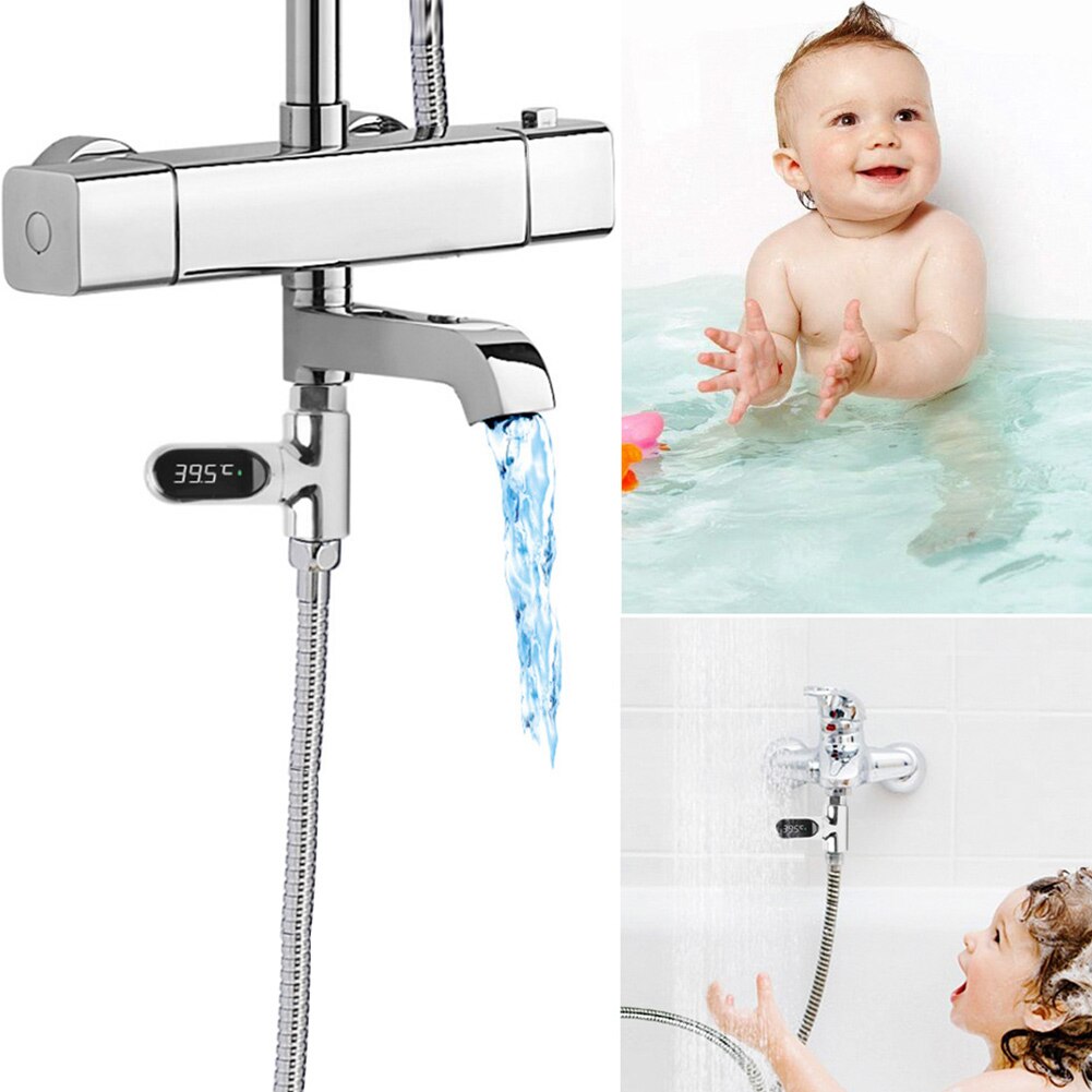 LED Digital Thermometer Schlecht Dusche Armaturen 360 Drehen Echt-Zeit Temperatur Monitor BM88