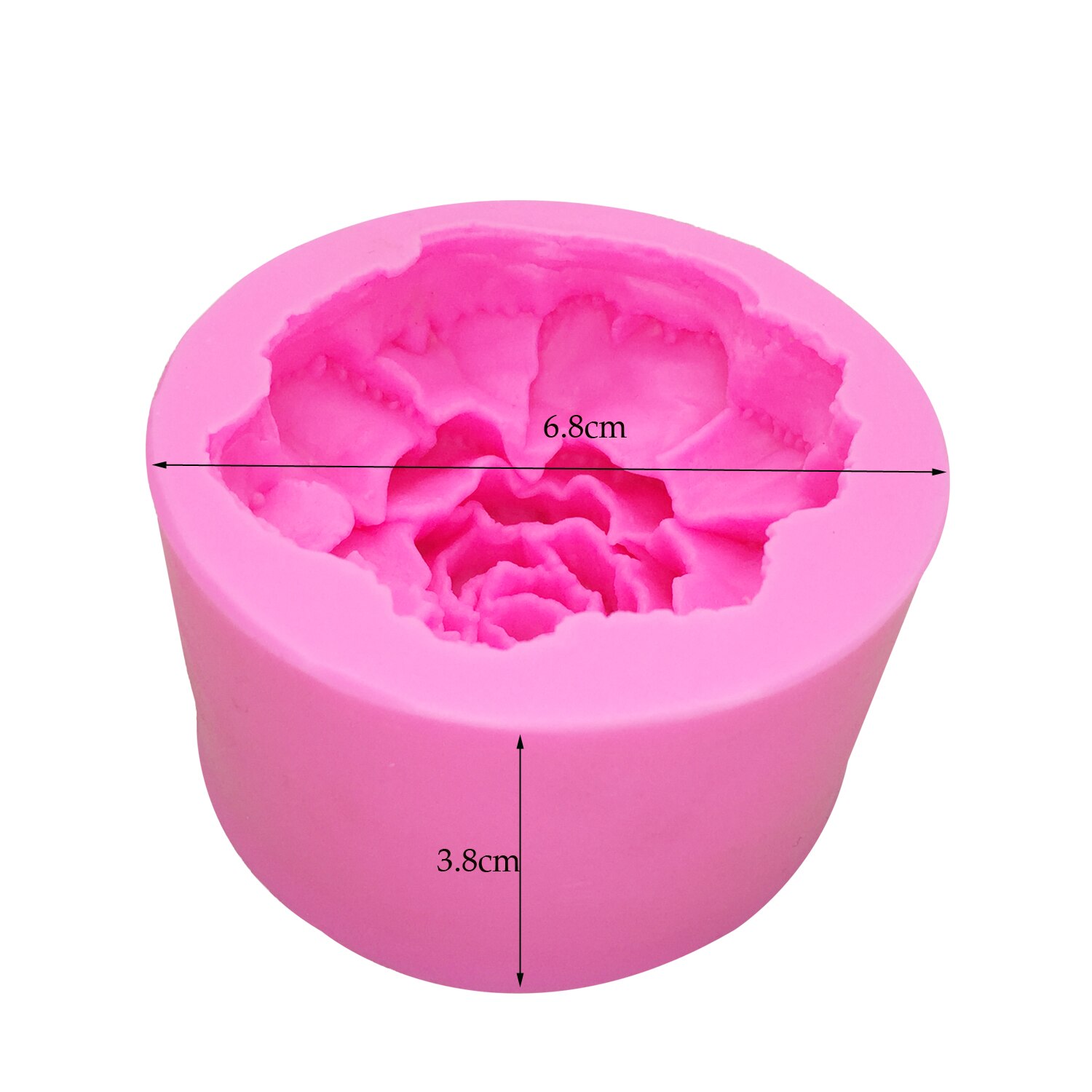 M0443 3D Bloem Anjers Silicone Mold Cake Decoratie Zeep Kaars Klei Fimo Mallen
