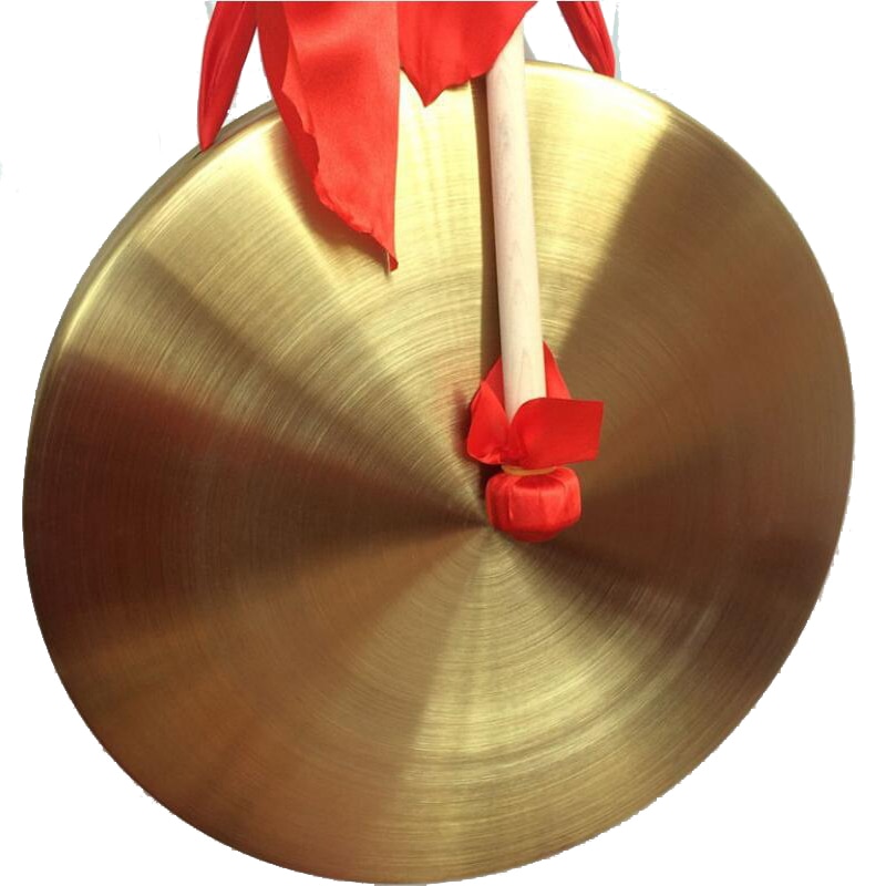 Geel Messing Gong 15Cm, 18Cm, 22Cm, 25Cm Hand Gong Chinese Percussie Muziekinstrumenten