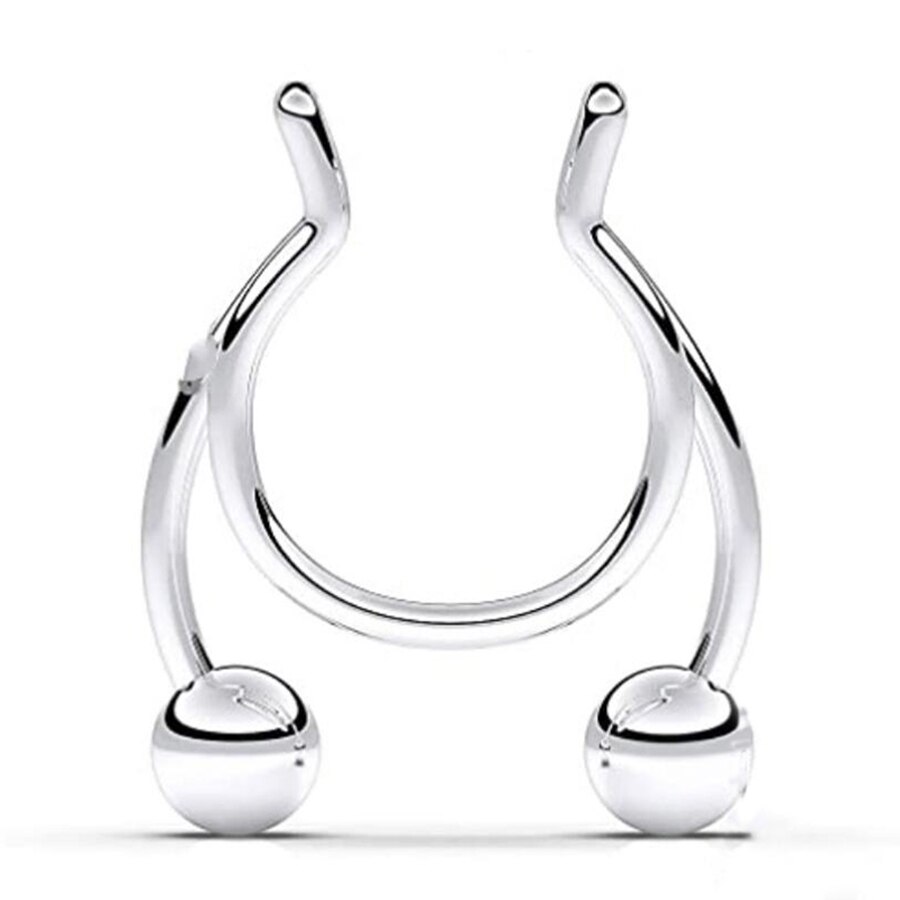 1 pièces anneau de nez pince-nez médical en acier inoxydable offre spéciale Septum Nasal faux nez anneau Piercing bijoux pas cher