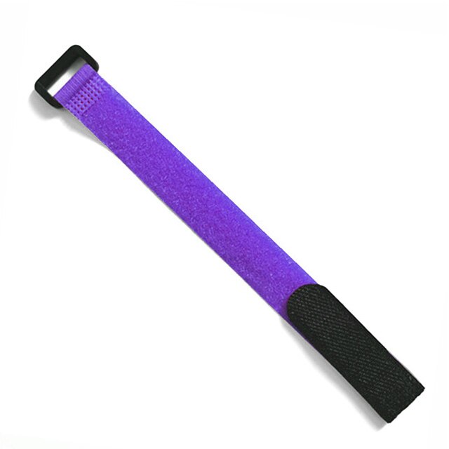 10 stk / mye 2cm * 40cm nylon revers spenne borrelås magisk krok løkke feste kabelbånd borrelås rem klebrig linje etterbehandling: Lilla