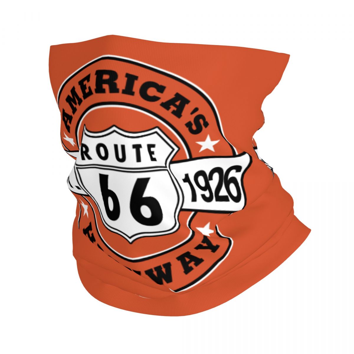 Benutzerdefinierte Ride The Route 66 Bandana Halstuch Gesichtsschal Abdeckung Biker Motorrad Cruise America Highway Stirnband Schlauch Sturmhaube