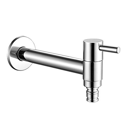 Nieuw Chrome Extra Lange Wasserij Badkamer Wetroom Keuken Wall Mount Wastafel Wastafel Kraan Bibcocks Mop Zwembad Enkele Koude Kraan: Default Title