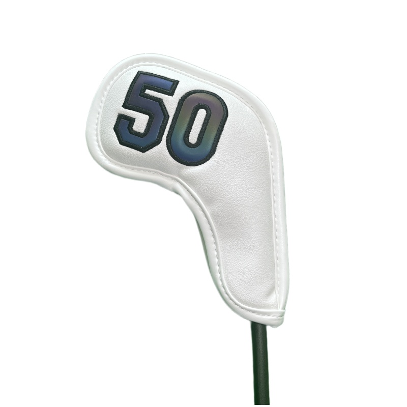 Golf Wedge Head Covers Magneet Close Cover Wiggen Headcovers Nummers 48 50 52 54 56 58 60 Graden Wit/zwart Golf Iron Cover: Deep Blue