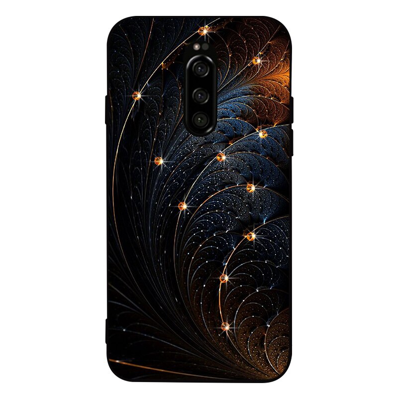 Bling Del Rhinestone Del Diamante di Caso Molle di TPU Per Sony Xperia 1 XZ1 Compatto di Lusso della copertura Posteriore Per Sony Z5 M5 XZ XZ2 XZ3 XZ4