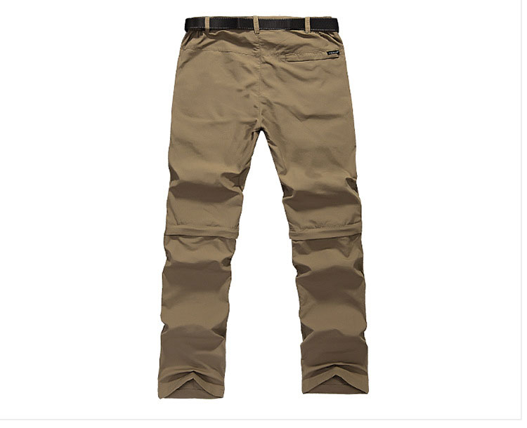 Summer Outdoor Hiking Pants Men,Removable Waterproof Climbing Trousers,Quick Dry Trekking Camping Pants