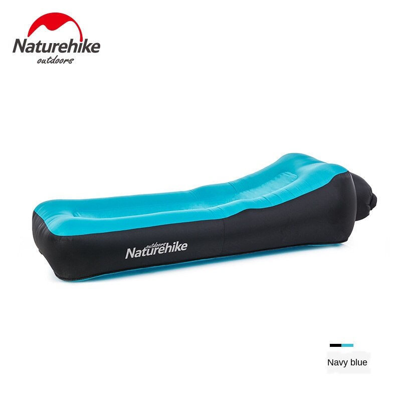 Naturehike Inflatable Beach Sofa Double-Layer Inflatable Bed Lunch Break Lazy Air Cushion Chair For Outdoor Camping Travel: blue