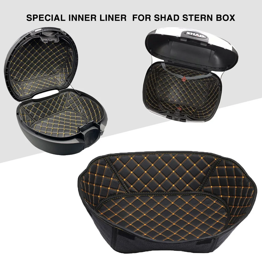 Forro para maletero de motocicleta, caja de equipaje trasera, almohadilla insonorizada de cuero adecuada para SHAD SH48 SH59 SH33 SH26 SH29 SH45 SH40 SH39