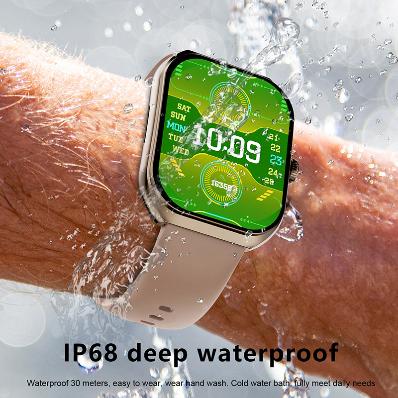 2024 nowy inteligentny zegarek AMOLED połączenie Bluetooth monitorowanie tlenu my krwi 100 tryb sportowy IP68 wodoodporny męnarty smartwatch dla androida IOS