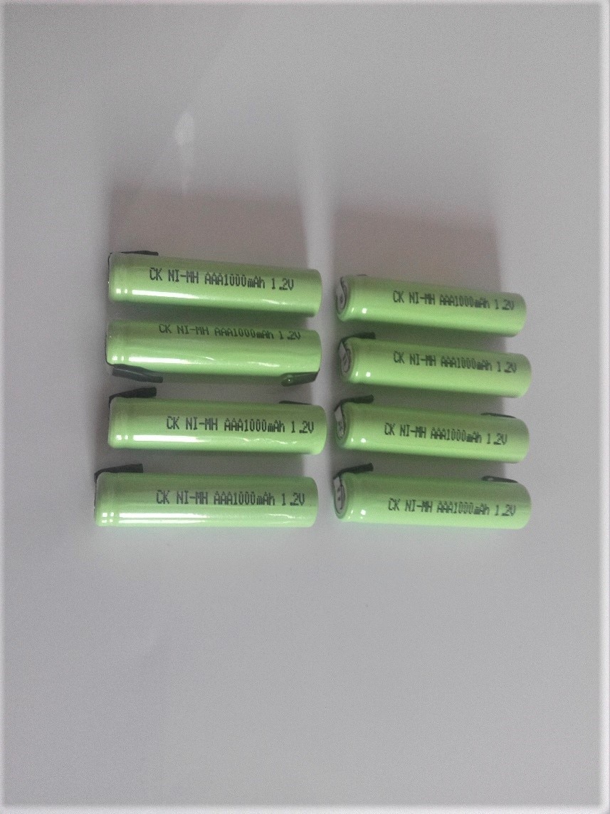 1.2V AAA rechargeable battery 1000mah 3A10440 NiMH NiMH battery with pins for Braun electric shaver razor toothbrush
