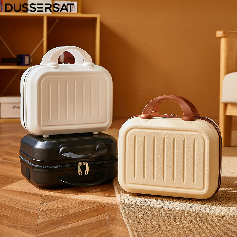 14-Inch Women's Makeup Carry-On Suitcase - Small Cabin Cosmetic Bag Hand Storage Mini Luggage for Short Trip Travel Luggage
