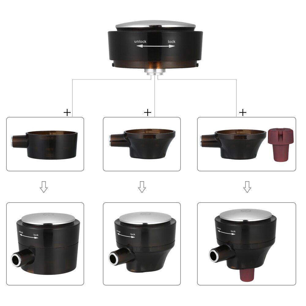 Portable Electric High-speed Oxygenation Wine Decanter Ultrasonic Foaming Beer Bubbler for Red Wine Canned Beer Bottled Beer