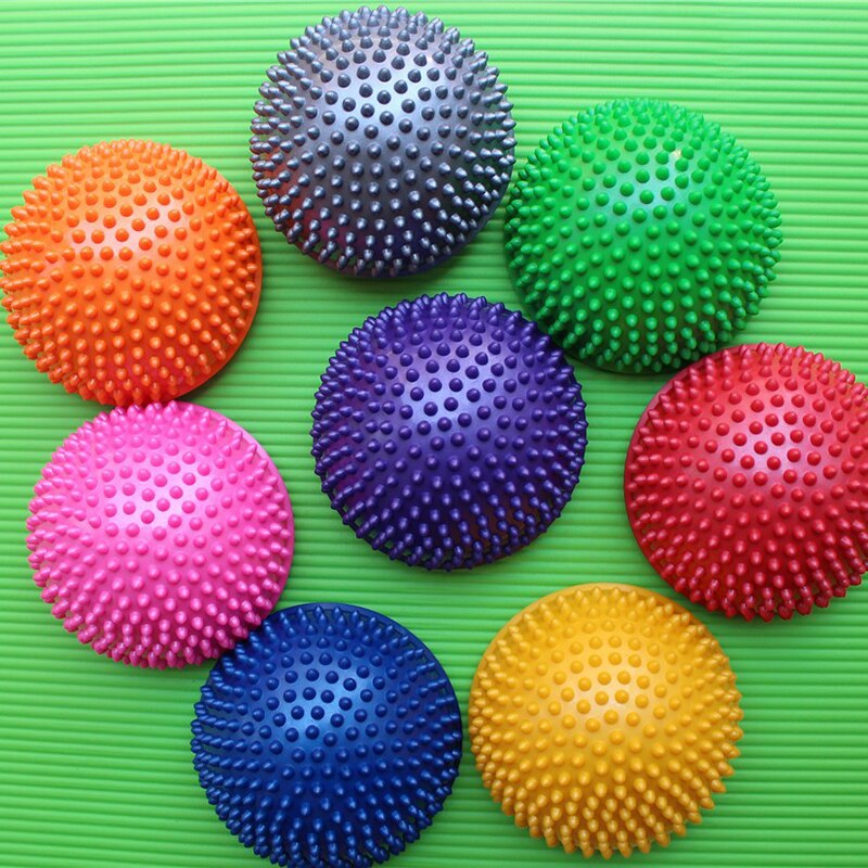 Spiky Yoga Half Bal Voet Massage Ballen Stress Reliever Halfrond Fysieke Pilates Fitness Oefening Balans Vaardigheden Training